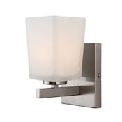 Canarm Hartley Single Light 4-3/4" Wide Bathroom Sconce Brushed Nickel
