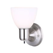 Canarm Single Light 8" High Wall Sconce Brushed Nickel