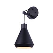 Canarm Byck 18" Tall Wall Sconce Black