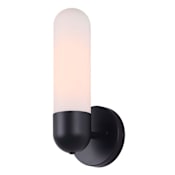 Canarm Bevin 12" Tall Wall Sconce Black