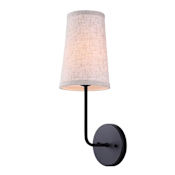 Canarm Oakly 17" Tall Wall Sconce Black