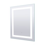 Canarm LED Mirror 24" W x 32" H Contemporary Rectangular Frameless Accent Mirror Glass