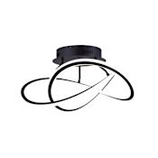 Canarm Zola 21" Wide LED Semi-Flush Ceiling Fixture Black