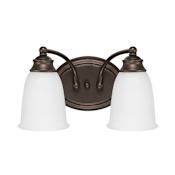 Capital Lighting 2 Light 7" Tall Bathroom Vanity Light Burnished Bronze