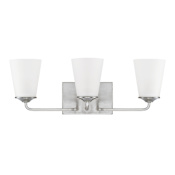 Capital Lighting Braylon 3 Light 23" Wide Bathroom Vanity Light Brushed Nickel