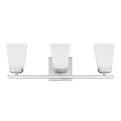 Capital Lighting Baxley 3 Light 22" Wide Bathroom Vanity Light Brushed Nickel