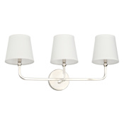 Capital Lighting Dawson 3 Light 26" Wide Bathroom Vanity Light Polished Nickel