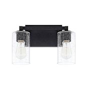 Capital Lighting Ravenwood 2 Light 13" Wide Bathroom Vanity Light Black Iron
