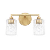 Capital Lighting 2 Light 9" Tall Bathroom Vanity Light Capital Gold