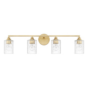 Capital Lighting 4 Light 9" Tall Bathroom Vanity Light Capital Gold