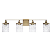 Capital Lighting Colton 4 Light 34" Wide Bathroom Vanity Light Aged Brass