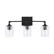 Capital Lighting Clint 3 Light 23" Wide Bathroom Vanity Light Black Iron