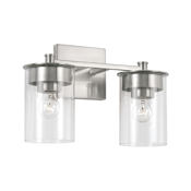 Capital Lighting Mason 2 Light 14" Wide Bathroom Vanity Light Brushed Nickel