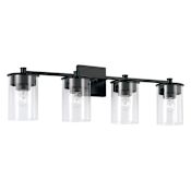Capital Lighting Mason 4 Light 30" Wide Bathroom Vanity Light Matte Black