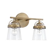 Capital Lighting Madison 2 Light 14" Wide Bathroom Vanity Light Aged Brass