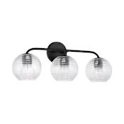 Capital Lighting Dolan 3 Light 25" Wide Vanity Light Matte Black