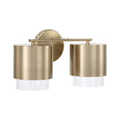 Capital Lighting Weller 2 Light 15" Wide Vanity Light Matte Brass
