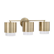Capital Lighting Weller 3 Light 24" Wide Vanity Light Matte Brass