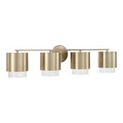 Capital Lighting Weller 4 Light 34" Wide Vanity Light Matte Brass