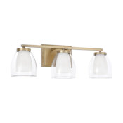 Capital Lighting Joss 3 Light 8" Wide Vanity Light Aged Brass