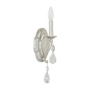 Capital Lighting Blakely 13" Tall Wall Sconce Antique Silver with Clear Crystals