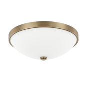 Capital Lighting 2 Light 12-1/2" Wide Fluh Mount Bowl Ceiling Fixture Aged Brass