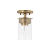 Capital Lighting Mason 5" Wide Semi-Flush Ceiling Fixture / Pendant Aged Brass