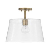 Capital Lighting Baker 14" Wide Semi-Flush Ceiling Fixture / Pendant Aged Brass