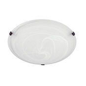 Capital Lighting 3 Light 16" Wide Flush Mount Bowl Ceiling Fixture with Frosted Glass Shade Alabaster