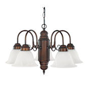Capital Lighting 5 Light 21" Wide Chandelier Burnished Bronze