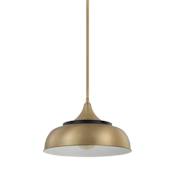Capital Lighting 15" Wide Pendant Brass and Onyx