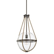 Capital Lighting Beaufort Single Light 13" Wide Pendant Nordic Grey