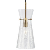 Capital Lighting 15" Tall Mini Pendant Aged Brass