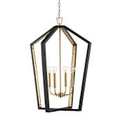 Capital Lighting Maren 4 Light 20" Wide Chandelier Flat Black / Matte Brass