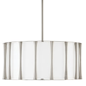 Capital Lighting Bodie 4 Light 25" Wide Drum Chandelier Brushed Nickel