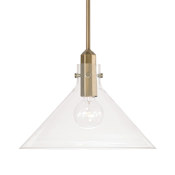 Capital Lighting Greer 14" Wide Pendant Aged Brass