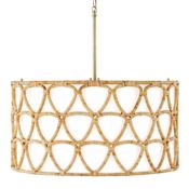 Capital Lighting Tulum 4 Light 25" Wide Drum Chandelier Matte Brass