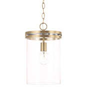 Capital Lighting Fuller 10" Wide Mini Pendant Aged Brass