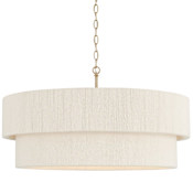 Capital Lighting Delaney 4 Light 30" Wide Drum Chandelier Matte Brass