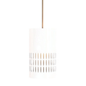Capital Lighting Dash 10" Wide Mini Pendant Aged Brass / White