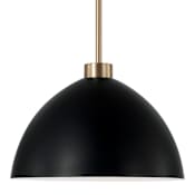 Capital Lighting Ross 13" Wide Pendant Aged Brass / Black