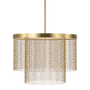 Capital Lighting Rae 24" Wide LED Pendant Aged Brass