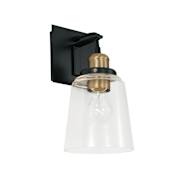 Capital Lighting 12" Tall Wall Sconce Aged Brass / Black