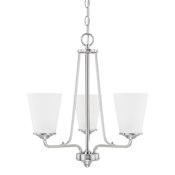 Capital Lighting Braylon 3 Light 18" Wide Chandelier Brushed Nickel