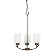 Capital Lighting Dixon 3 Light 17" Wide Chandelier Bronze