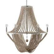 Capital Lighting Kayla 6 Light 29" Wide Beaded Chandelier Mystic Sand