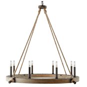 Capital Lighting Tybee 8 Light 38" Wide Chandelier Nordic Grey