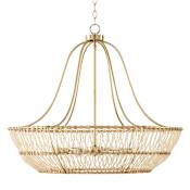 Capital Lighting Wren 6 Light 32" Wide Chandelier Matte Brass