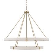 Capital Lighting Delaney 20 Light 48" Wide Ring Chandelier Matte Brass