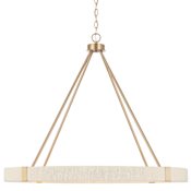 Capital Lighting Delaney 8 Light 36" Wide Ring Chandelier Matte Brass